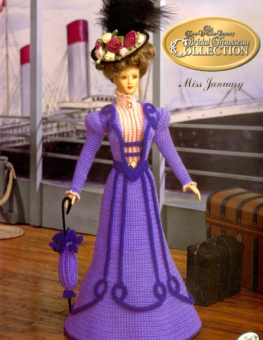 Само платье. Перевод платья для Барби (мисс январь 1995)