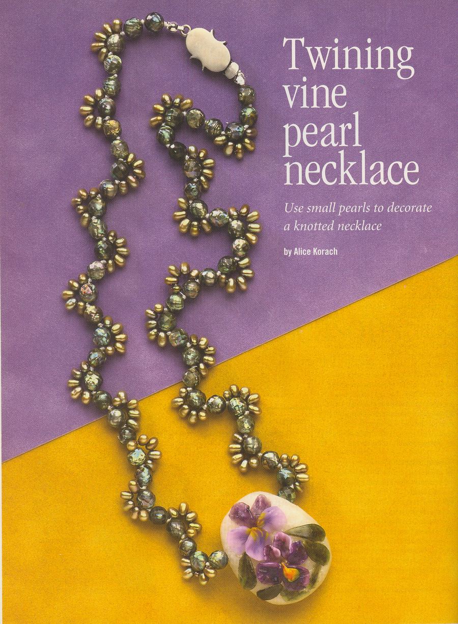 Vine perl 1. Bead-and-button
