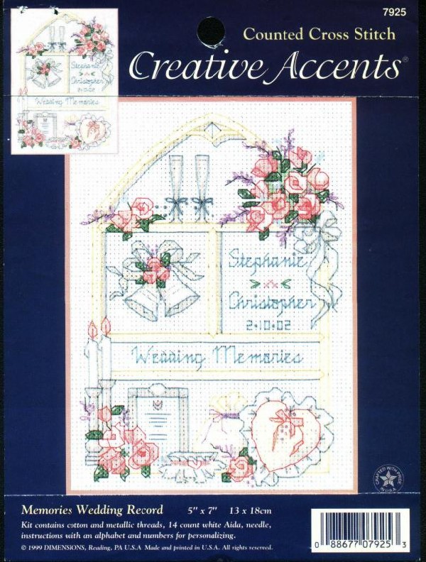 7925 memories weddin record. DIMENSIONS 6000-7000
