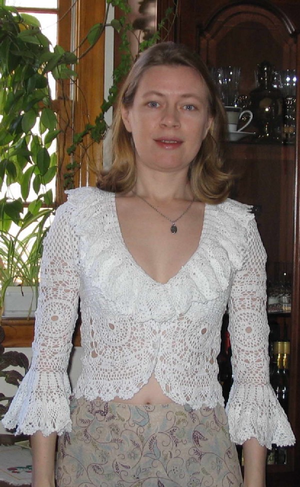 Более 'целомудренная' кофточка-принцесса. Одежда