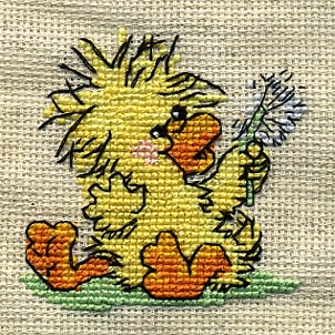 утя с одуванчиком. мои работы