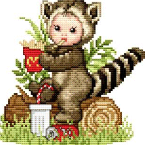 Raccoon Baby. EMS Animal Babies