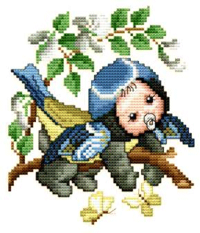 Blue Tit Baby. EMS Animal Babies