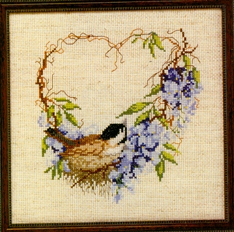 Bird in Wreath. Birds