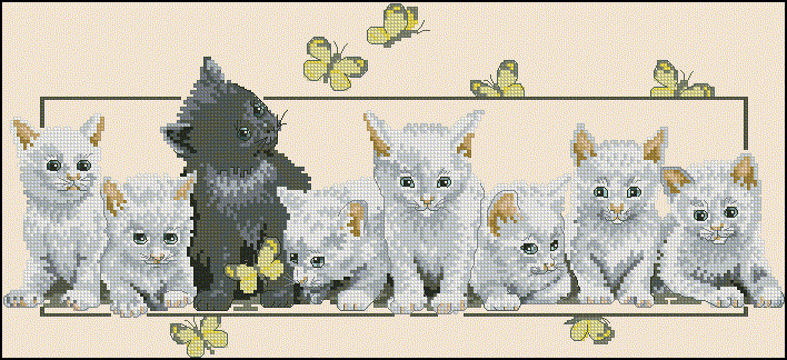 OOE Butterfly Kitties. Cats