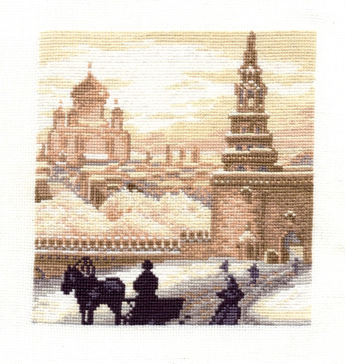 У ворот Кремля. Мои вышитые ниточки