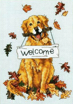Dim. Welcome Dog. Animals:
