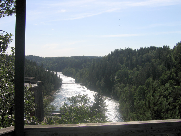 Виды Трольхаттена из кабины. В музее СААБ - Швеция, Трольхаттен