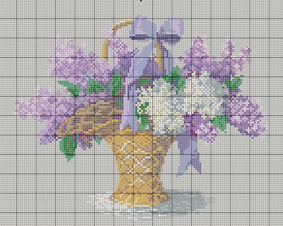 1. Сирень(цветные схемы)