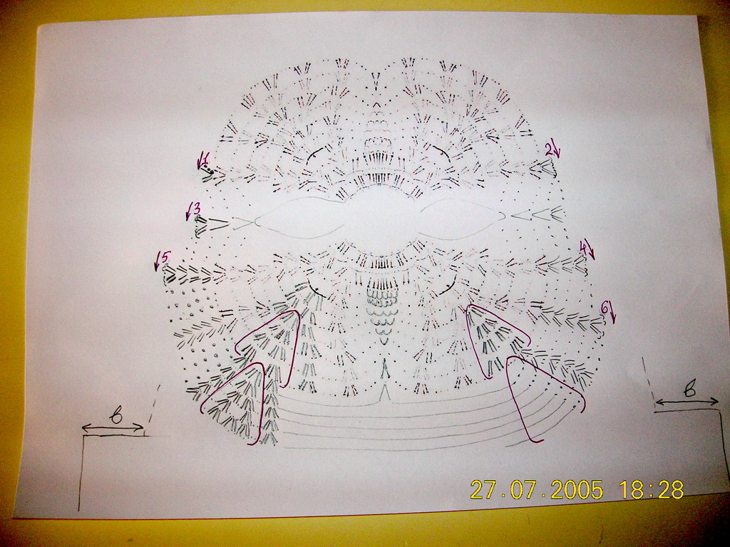 Схема рукава 'польской' кофточки. 