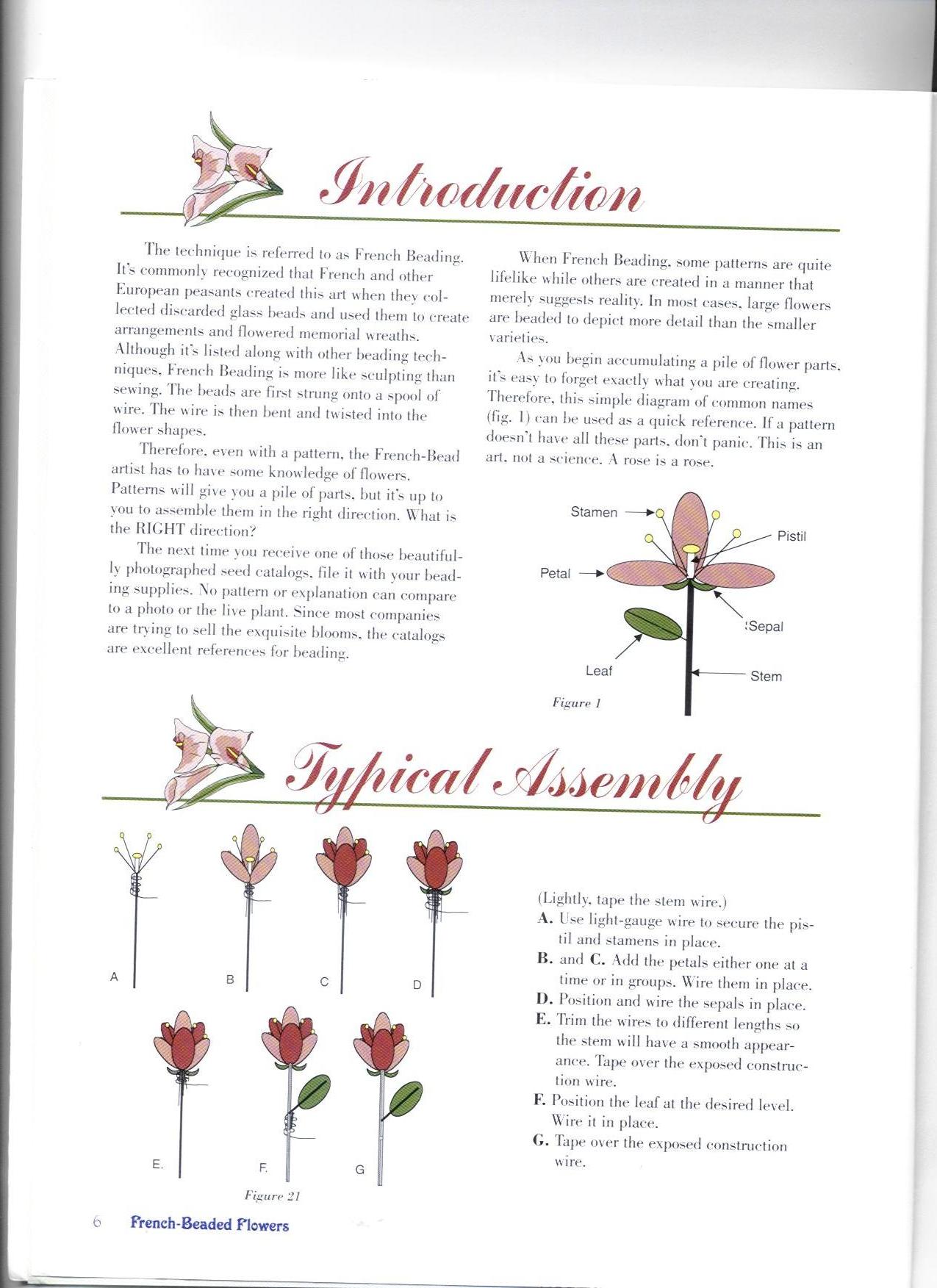 р 6. French-beaded Flowers