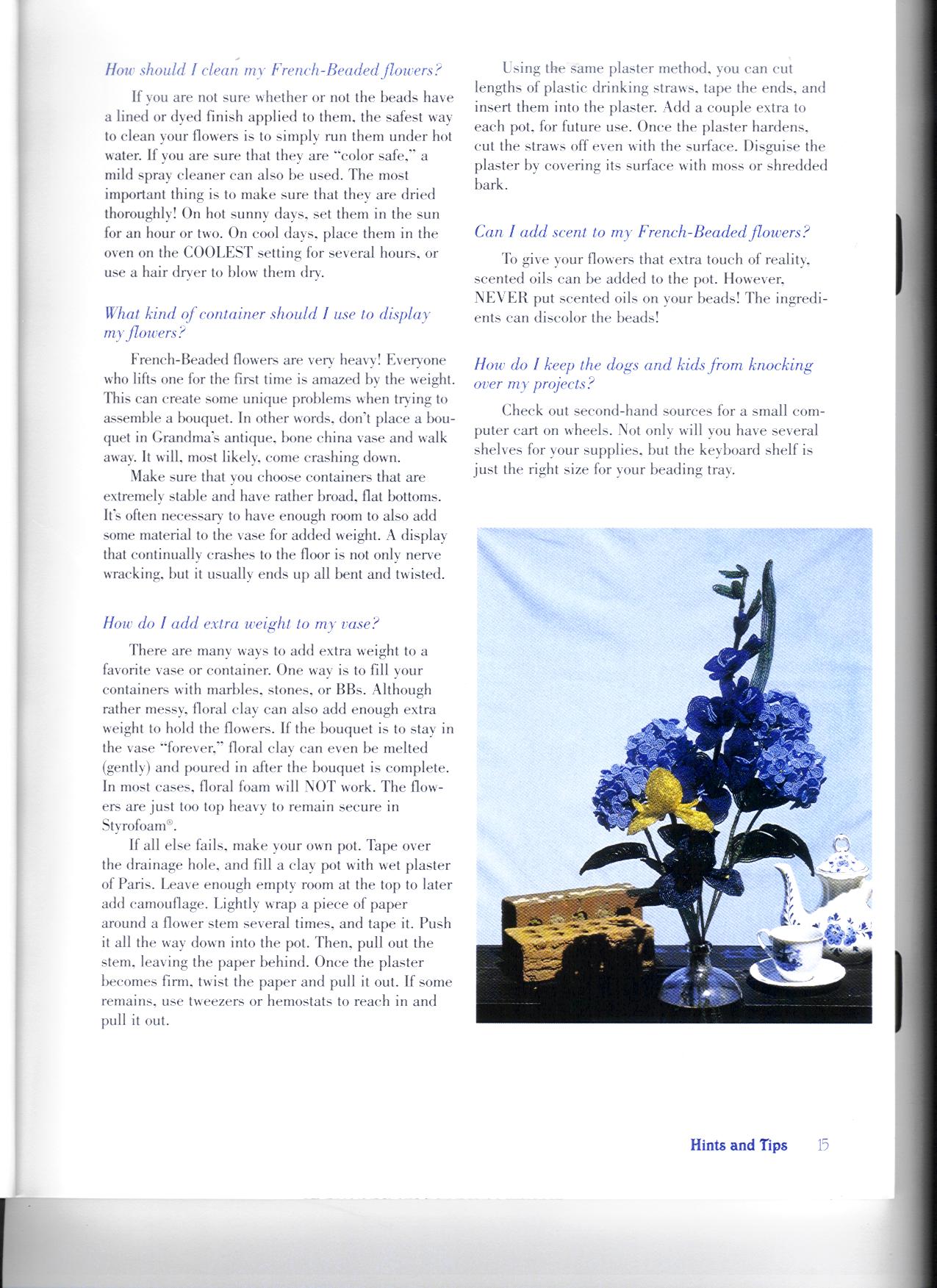 р 15. French-beaded Flowers