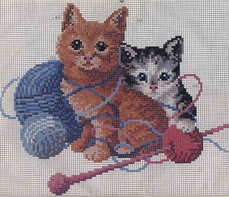 DMC Cats in the Wool. Cats