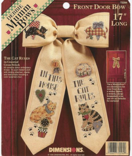 Dim. Debbie Mumm Bow. Cats