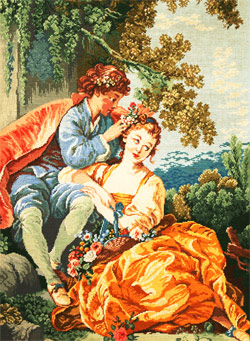 Junges Paar im Fruhling 3517-7. Wiehler-original