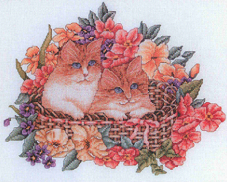 Bobbie G. Basket of Joy. Cats