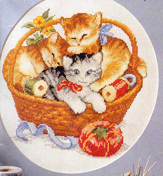 Basket of Kittens. Cats