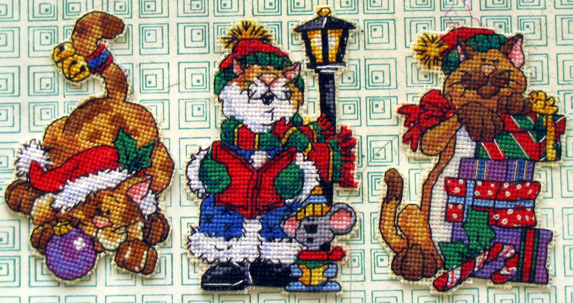 Новогодние коты. Мои работы