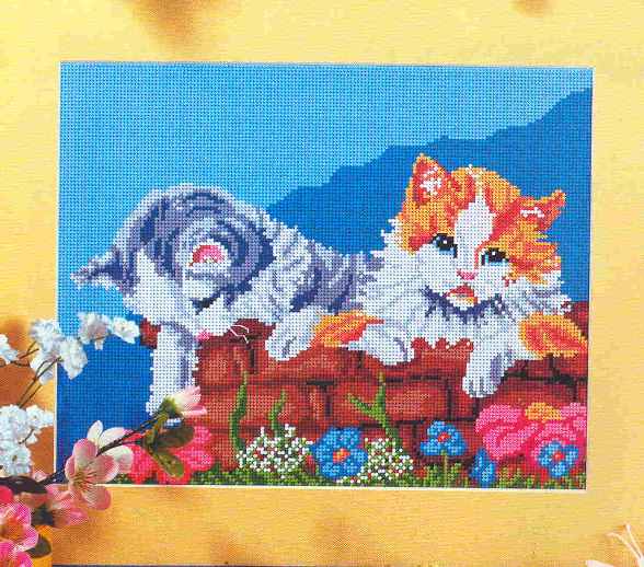 2 Cats in the Garden. Cats