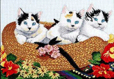 Janlynn Blossoming Buddies. Cats