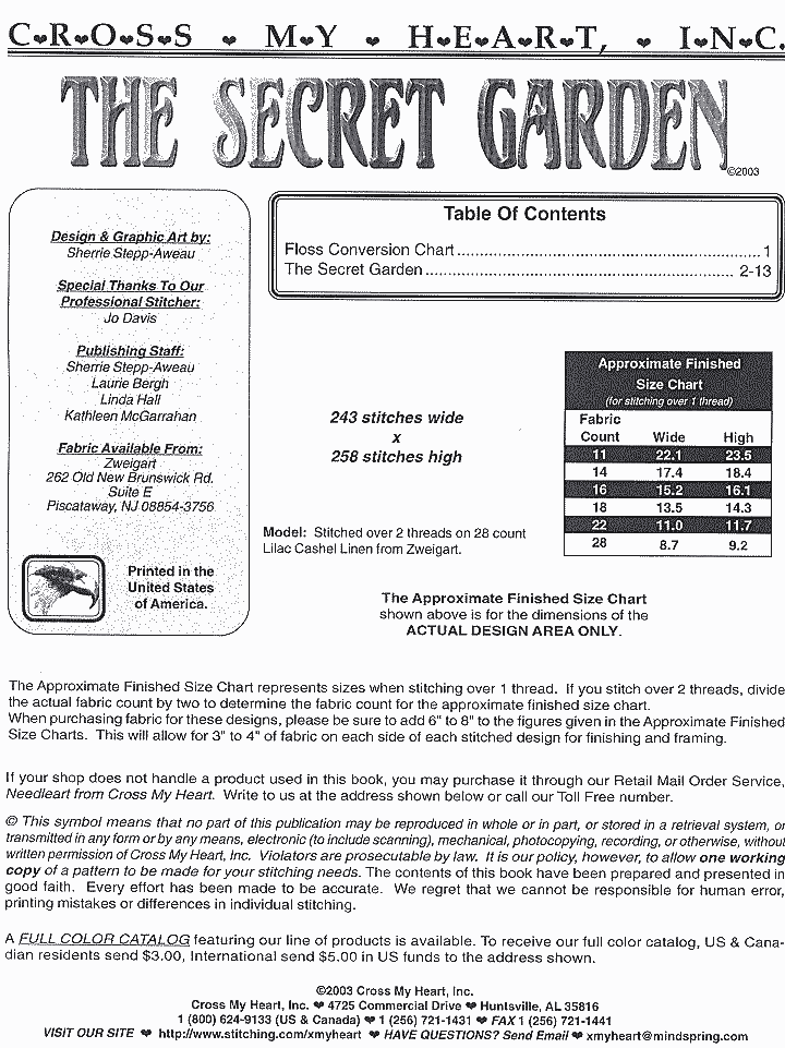 15. Cross My Heart - The Secret Garden