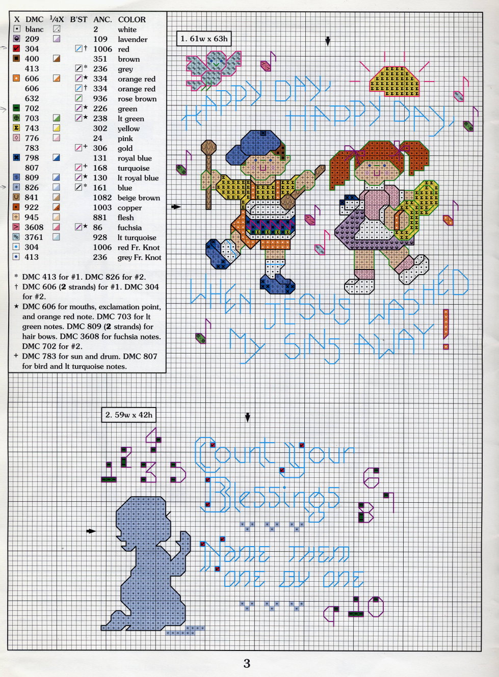 Happy Day & Count Your Blessings. Sing His Praises