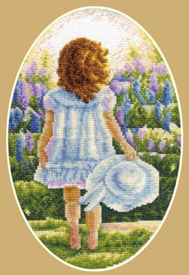 Солнечный день (по мотивам картины June Dudley). Мои вышивки