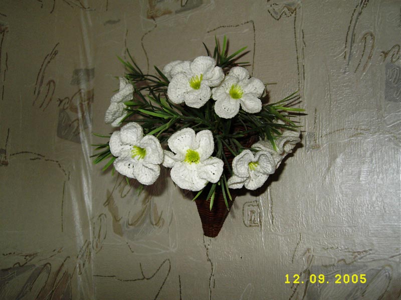 цветы крючком