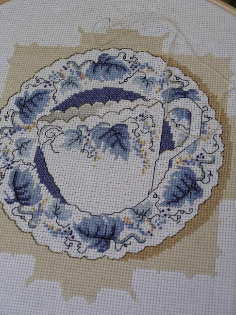 Салфетка в синих тонах. Фотки с удаленных рег