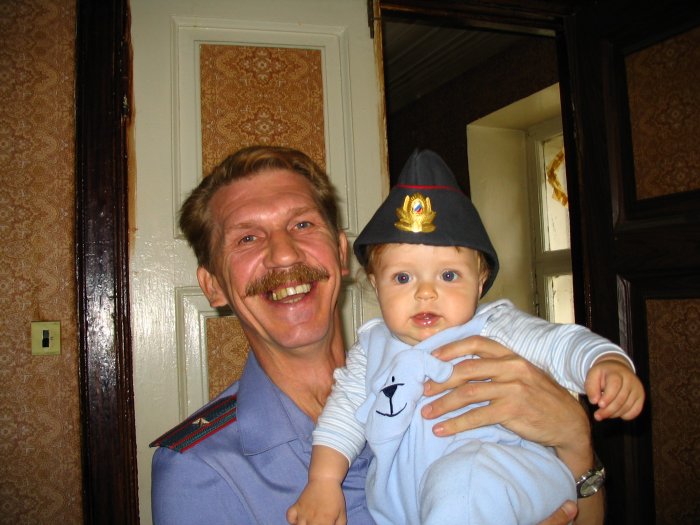 С Сергеем Баталовым. Киносъемки авг.-окт. 2005