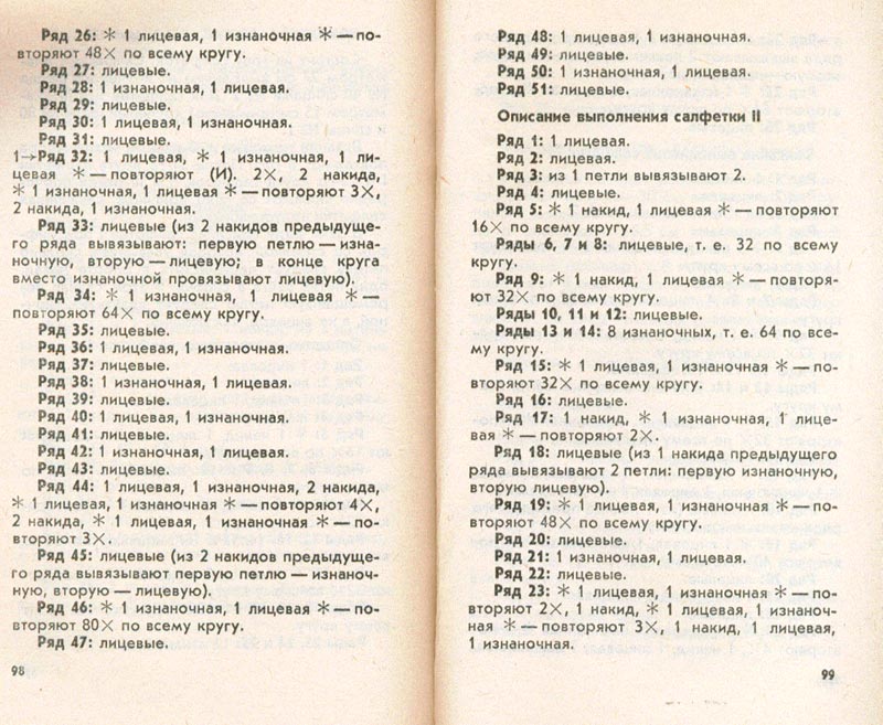 49. Тушинська Салфетки на спицах