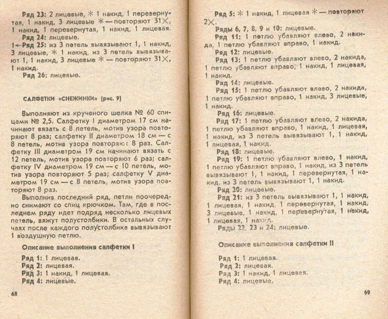 34. Тушинська Салфетки на спицах