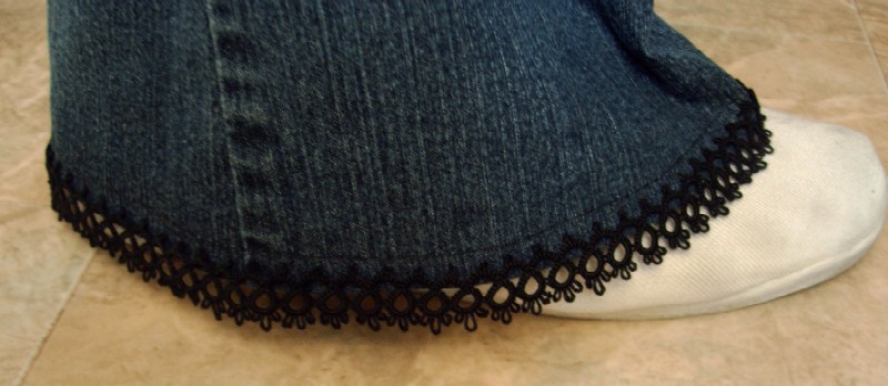 moje odnowione spodnie . frywolitkowe różności