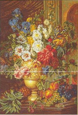 Blumenstilleben. Wiehler-original