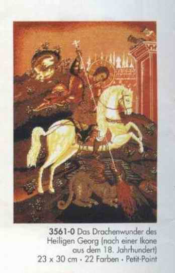 Das drachenwunder des heiligen George. Wiehler-original