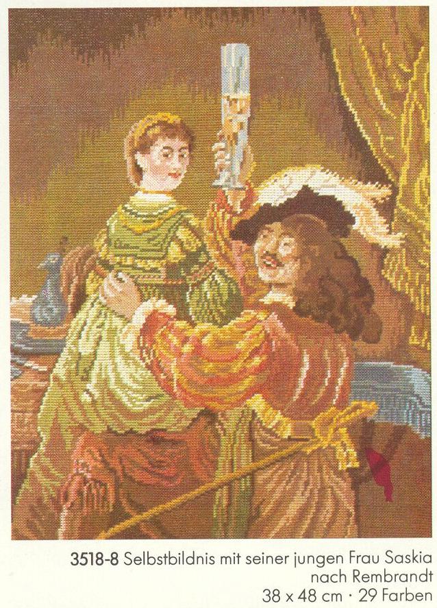 Rembrandt's selfportrait. Wiehler-original