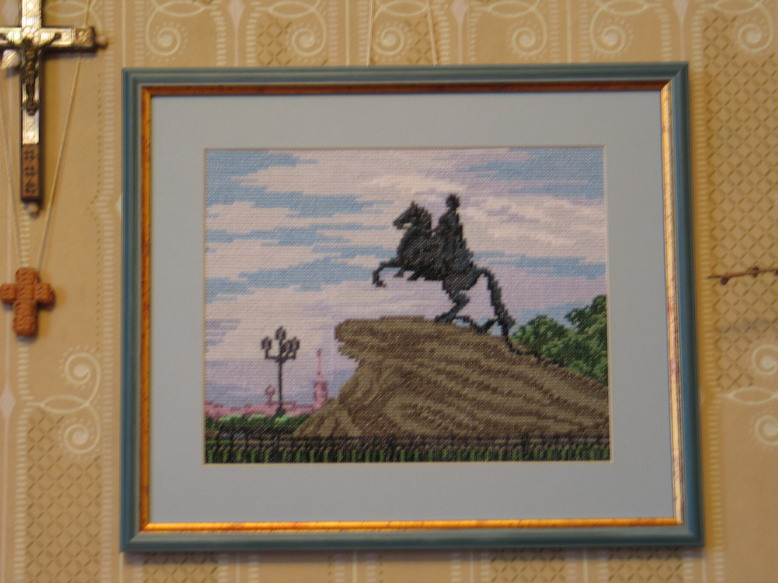 медный всадник. мамины вышивки