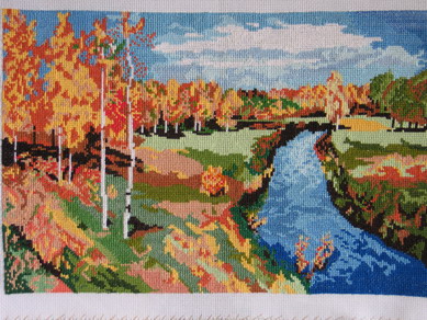 осень. мамины вышивки