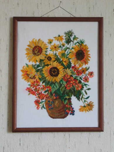подсолнухи. мамины вышивки
