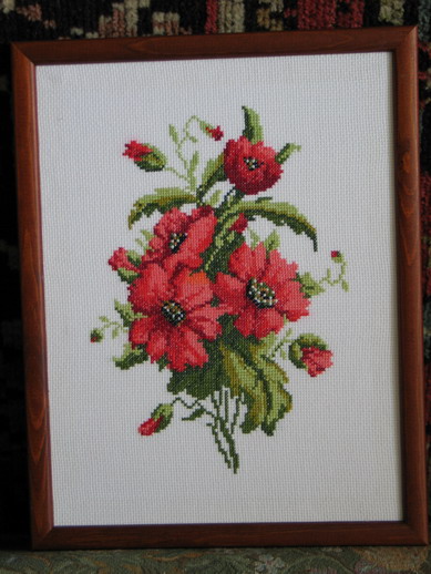 полевые цветы. мамины вышивки