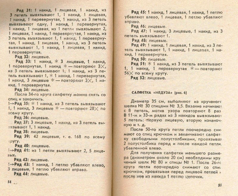 27. Тушинська Салфетки на спицах