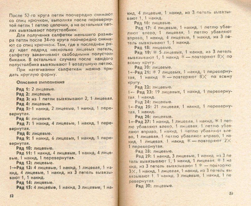 26. Тушинська Салфетки на спицах