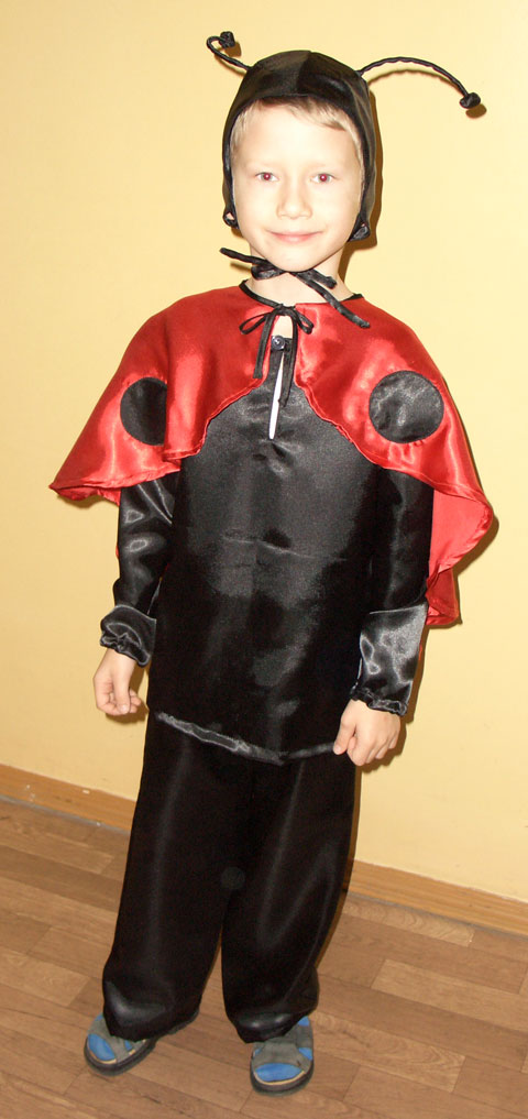 Новогодний костюм 'Божья коровка'. Шитье