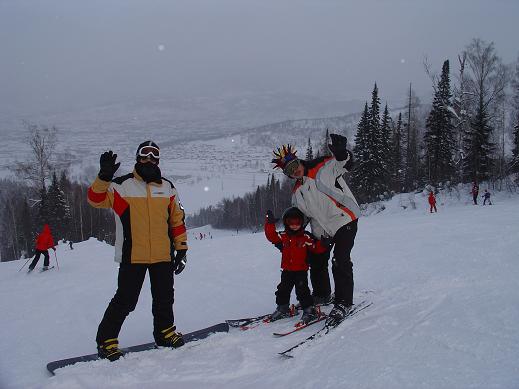 На вершине Югуса. Начало горнолыжного сезона 2006