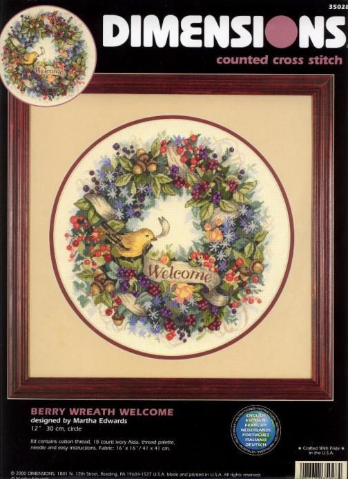 DIM_35028_berry wreath welcome. Dimensions