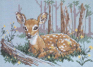 Sunset 'Sweet Fawn'. Animals: