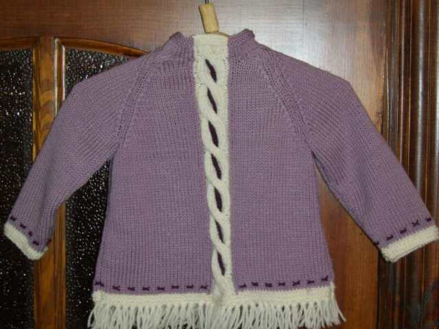 пуловер для племяшки. Мои работы