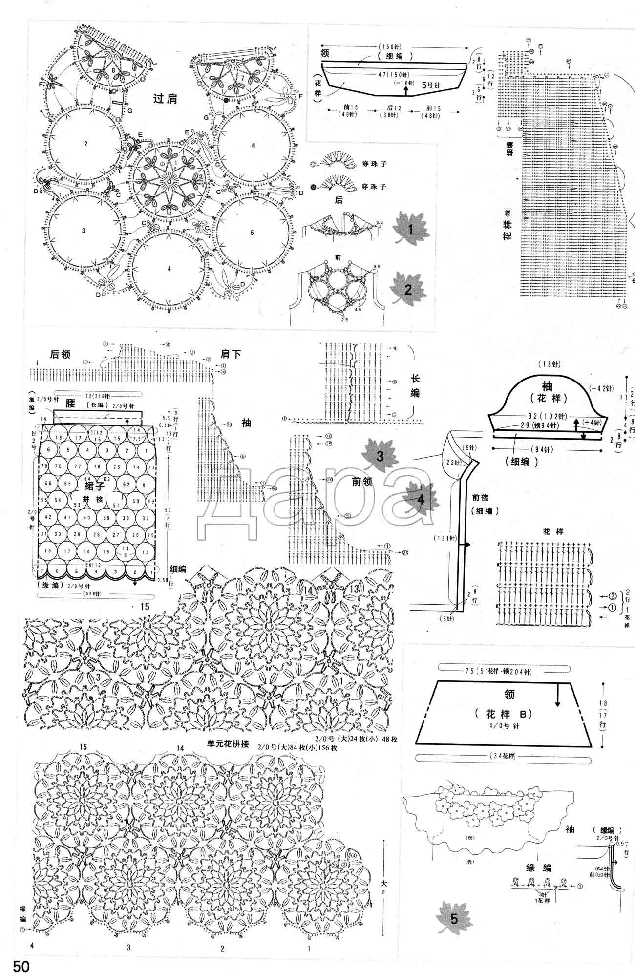 Схема расположения цветочков. 