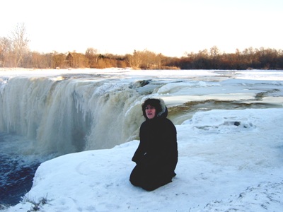 Вид сверху.. Водопад январь 2006