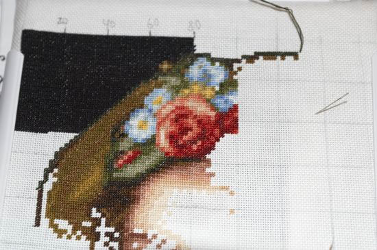 крупнее.  Дама с вуалью (мал.)Стоянка